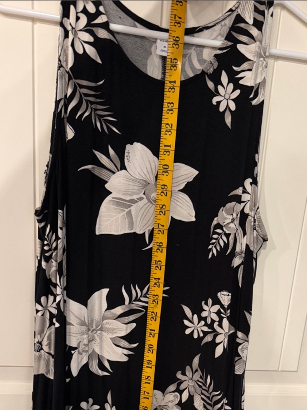 Old Navy Black and White Floral Dress - Picture 4 of 4